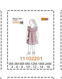 MOLDE VESTIDOS BEBE - Imagen 34