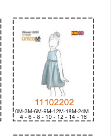 MOLDE VESTIDOS BEBE - Imagen 35