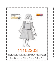 MOLDE VESTIDOS BEBE - Imagen 36
