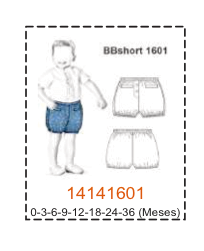 MOLDE SHORTS BEBE