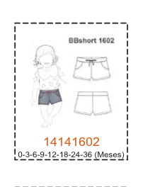 MOLDE SHORTS BEBE - Imagen 2