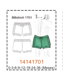 MOLDE SHORTS BEBE - Imagen 3