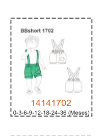 MOLDE SHORTS BEBE - Imagen 4