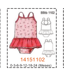 MOLDE TRAJE DE BAÑO BEBE - Imagen 2