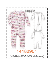 MOLDE PIJAMAS BEBE
