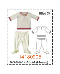 MOLDE PIJAMAS BEBE - Imagen 5