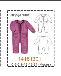 MOLDE PIJAMAS BEBE - Imagen 12
