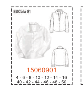 MOLDE ESCOLAR BLUSAS CAMISAS