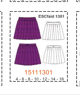 MOLDE ESCOLAR FALDAS - Imagen 20