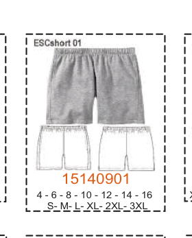 MOLDE ESCOLAR SHORTS - Imagen 11