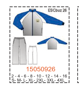 MOLDE ESCOLAR BUZOS