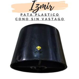 PATA PLASTICA NEGRA CONO SIN VÁSTAGO