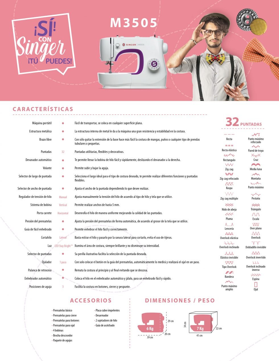 MAQUINA SINGER 3505 - Imagen 4