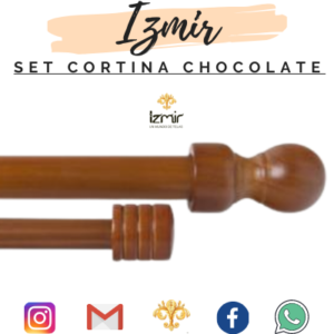 SET DE MADERA CHOCOLATE 1.5 MT 19/28 MM