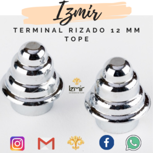 TERMINAL PLASTICO COLOR CROMADO