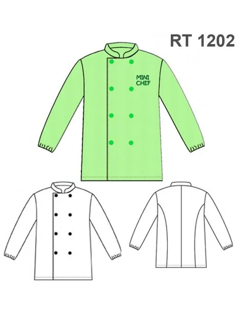MOLDE CHAQUETA CHEF INFANTIL RT 1202 - 16001202