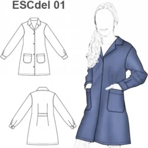 MOLDE DELANTAL BASICO ESCOLAR 0901 - 15230901