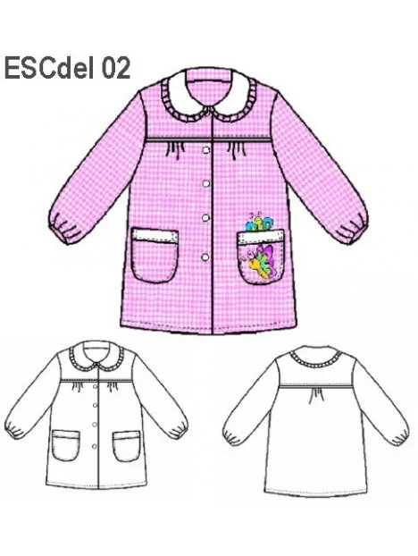MOLDE DELANTAL PARVULO ESCOLAR 0902 - 15230902