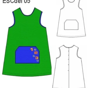MOLDE DELANTAL PARVULO ESCOLAR 0905 - 15230905