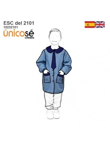 MOLDE DELANTAL PARVULOS ESCOLAR 2101 - 15232101