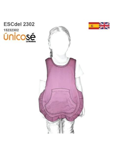 MOLDE ESCOLAR DELANTAL PINTORA 2302 - 15232302