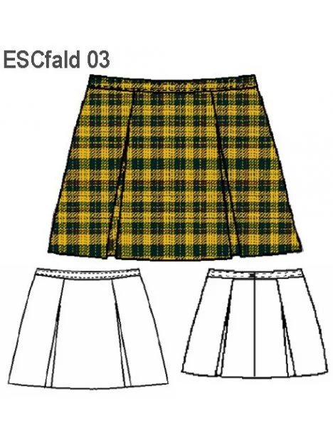 MOLDE FALDA ESCOLAR 4 TABLAS ESCOLAR 0903 - 15110903