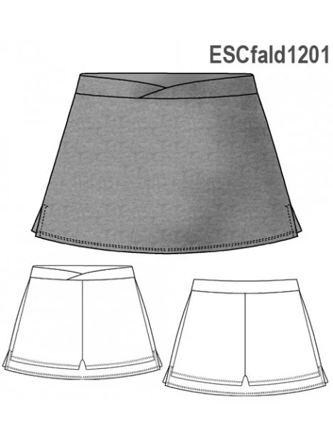 MOLDE FALDA SHORT ESCOLAR 1201 - 15111201