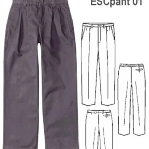 MOLDE PANTALON PINZADO ESCOLAR 0901 - 15120901